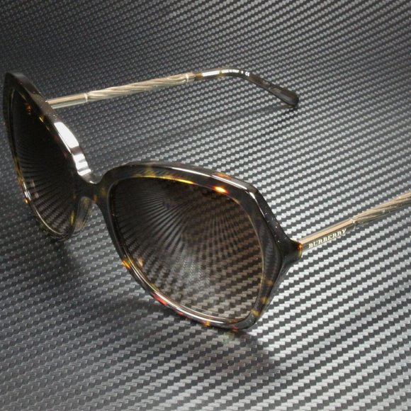 BURBERRY 57MM DAKR HAVANA GRADIENT SUNGLASSES - Picture 1 of 3